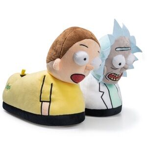 Adult Rick and Morty Men's 3D Character Slippers Size 11/12